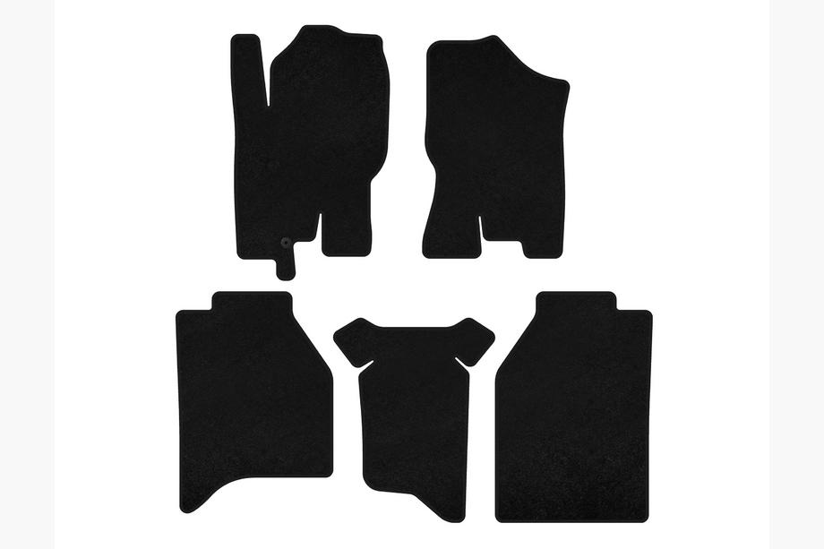 Nissan Navara 2006-2015 Covorase textile Deluxe (fara compartimente, negru) Image