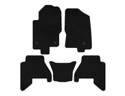 Nissan Pathfinder R51 2005-2014 Covorase textile Deluxe V2 (2 randuri, negru, 2010-2014) foto 1