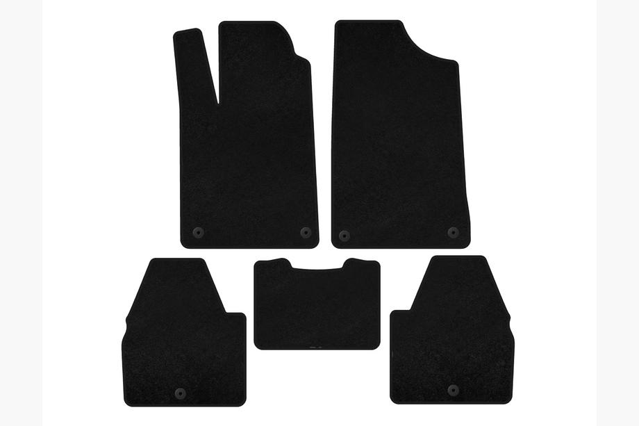 Peugeot 607 1999-2010 Covorase textile Deluxe (SD, Negru) Image