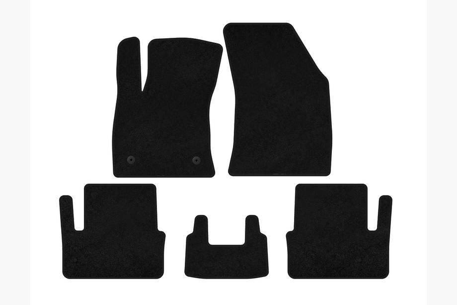 Renault Megane IV 2016-2025 Covorase textile Deluxe (HB, Negru) Image