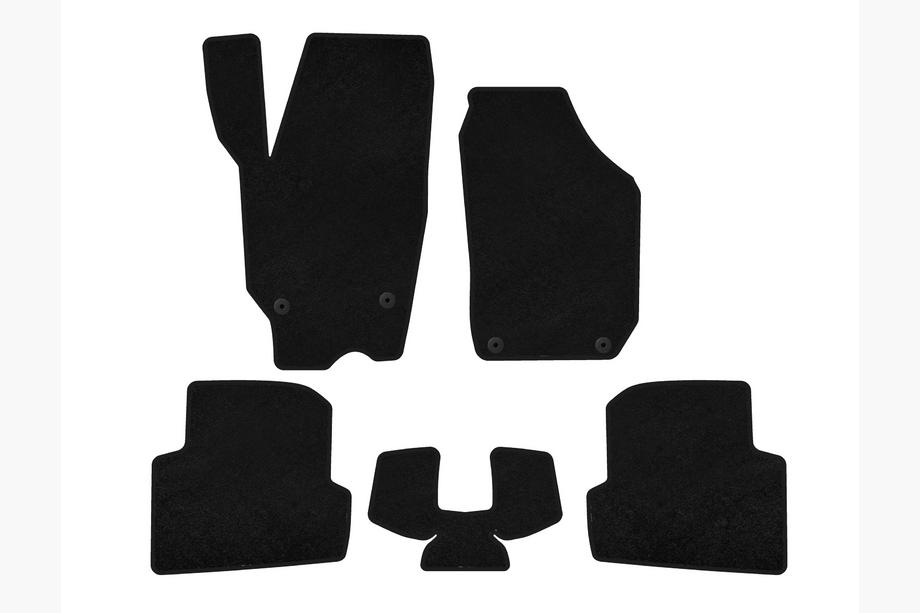 Skoda Fabia 2007-2014 Covorase textile Deluxe (2010-2014, SW, negru) Foto 1