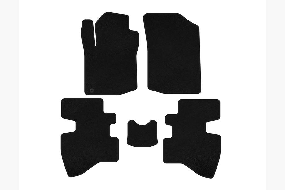Toyota Aygo 2007-2014 Covorase textile Deluxe (2007-2009, HB, 3 usi, negru) Foto 1