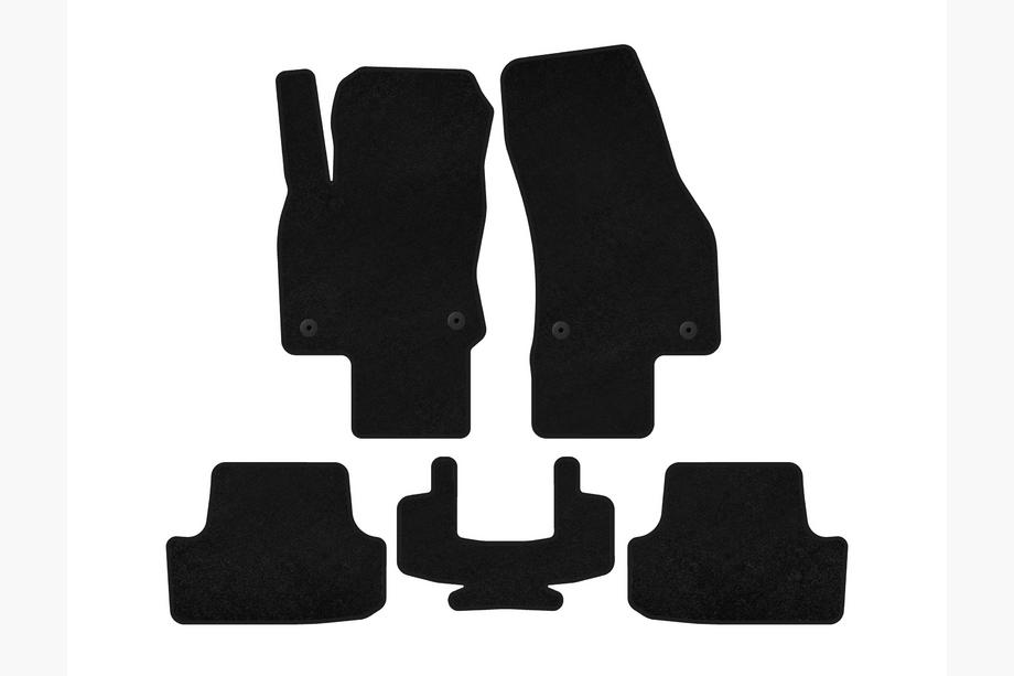 Volkswagen T-Roc 2017-2025 Covorase textile Deluxe (5 usi, negru) Image