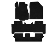 Acura MDX 2007-2013 Covorase textile Deluxe (3 randuri, Negru) foto 1