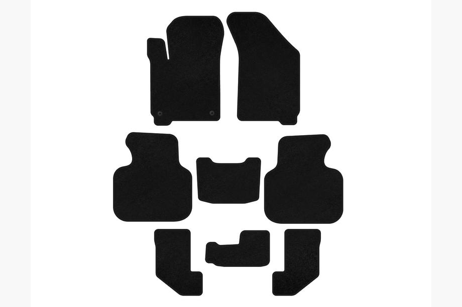 Dodge Journey 2008-2020 Covorase textile Deluxe (2008-2011, 3 randuri, negru) Foto 1