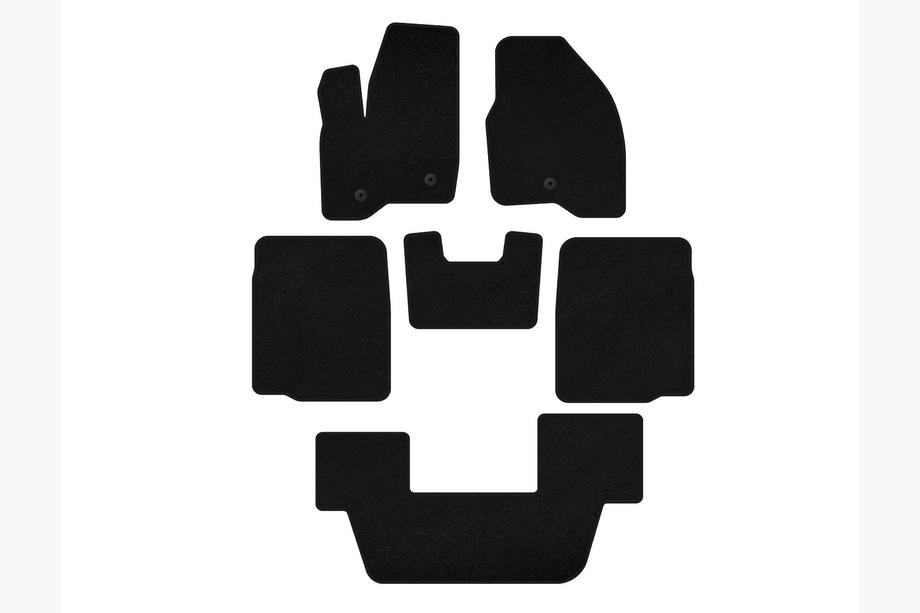 Ford Explorer 2011-2019 Covorase textile Deluxe (3 randuri, 2011-2015, negru) Image