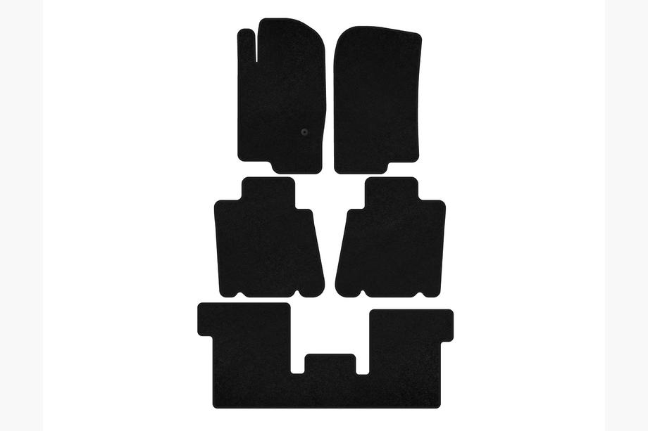Ford Explorer 2001-2005 Covorase textile Deluxe (3 randuri, Negru) Image