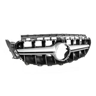 Grila fata design E63 AMG Silver (pentru Avantgarde/AMG-Line/E43 AMG/E53 AMG 2016-2019) Mercedes E-сlass W213 2016-2023 foto 3