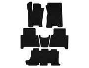 Kia Mohave 2008-2016 Covorase textile Classic (3 randuri, Negru) foto 1
