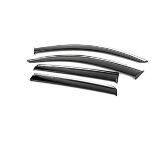 Deflectoare geamuri cu ornament cromat Niken Luxury (4 buc) foto 2