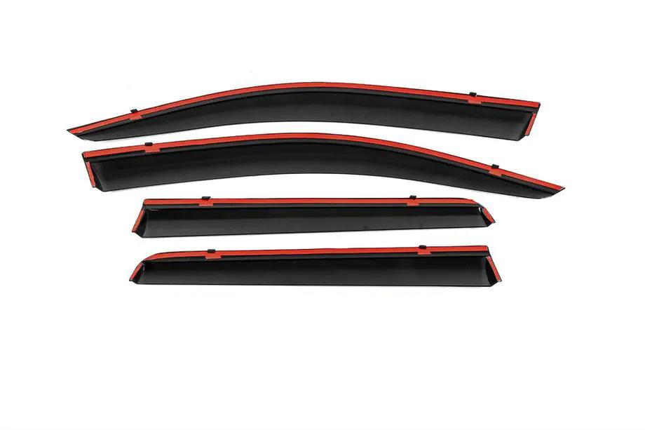 Mitsubishi Outlander 2012-2021 Deflectoare geamuri cu ornament cromat Niken Luxury (4 buc) Foto 3