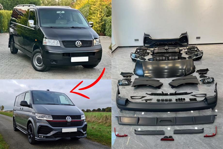 Volkswagen T5 Multivan 2003–2010 Kit Restyling catre T6.1 Sportline Image