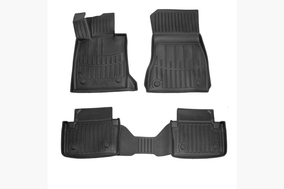 BMW 5/i5 Series G60/G60E/G61 2023- Covorase Cauciuc Stingray 3D (Pentru G60E, 4 buc) Foto 1
