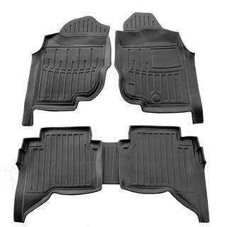 Covorase Cauciuc Stingray 3D (Volan pe Dreapta, Crew Cab, 5 buc) Toyota Hilux 2006-2015