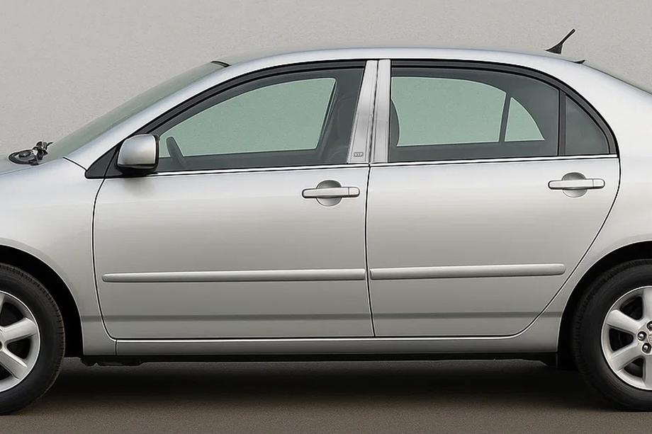 Toyota Corolla 2002-2007 Capace stalpi cromate (4 buc, inox) Image