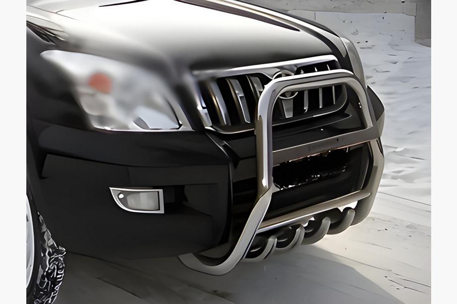 Toyota Land Cruiser Prado 120 2002-2009 Bullbar inalt (inox) Image