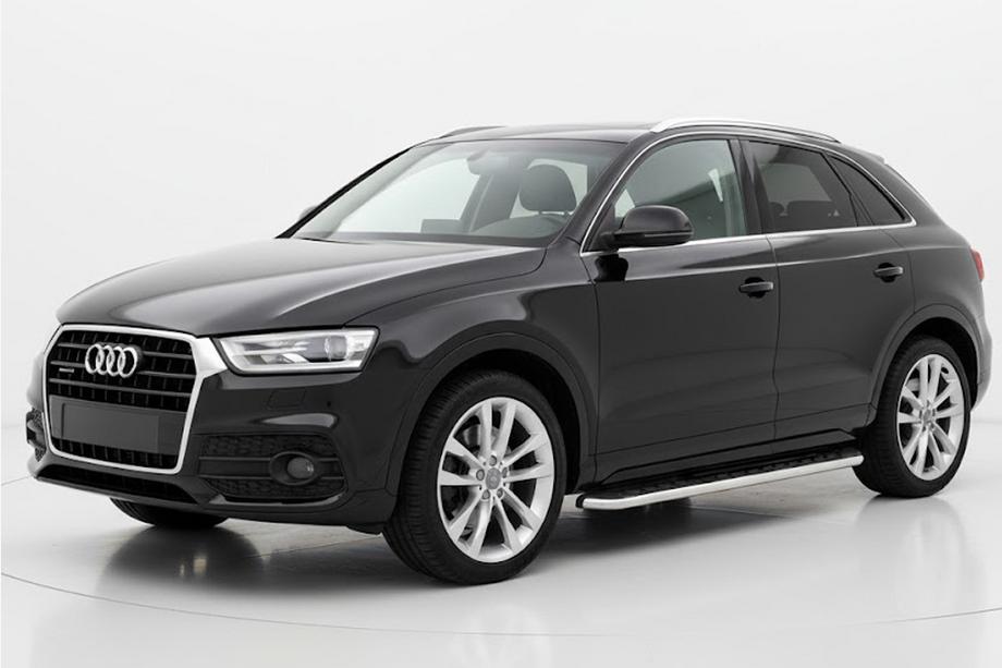 Audi Q3 2011-2019 Praguri Laterale Maydos V1 (2 buc, Aluminiu si Otel Inoxidabil) Image
