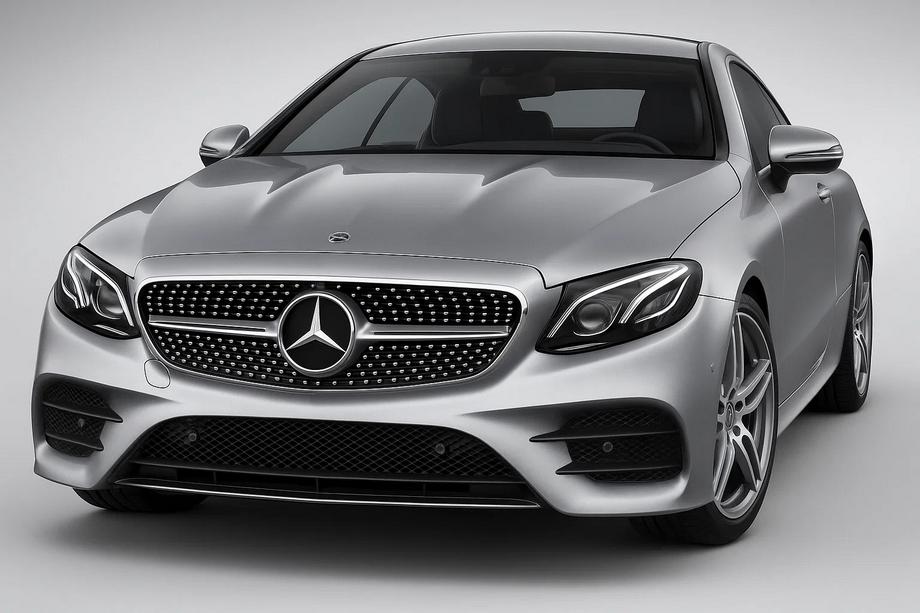 Mercedes E-class coupe C238 2016-2024 Grila Fata Diamond Silver (pentru Avantgarde/AMG-Line/E43 AMG/E53 AMG 2016-2020) Fara suport camera Image