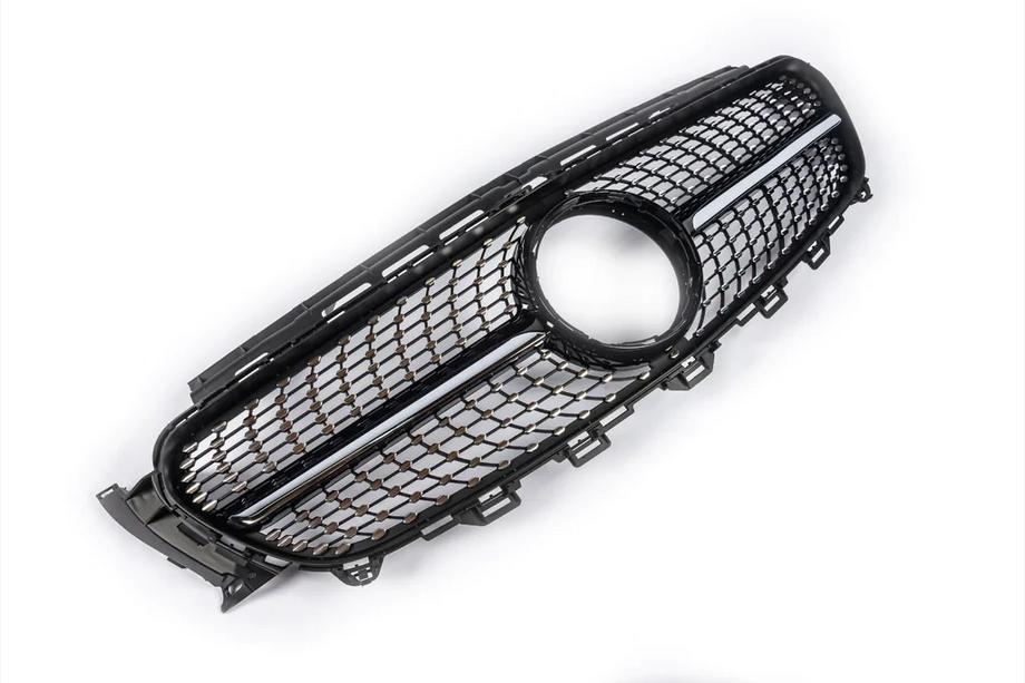 Mercedes E-class coupe C238 2016-2024 Grila Fata Diamond Black (pentru Avantgarde/AMG-Line/E43 AMG/E53 AMG 2016-2020) Cu suport camera Foto 4
