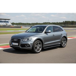 Praguri Laterale Bosphorus Black (2 buc, Aluminiu) Audi Q5 2008-2017 foto 1