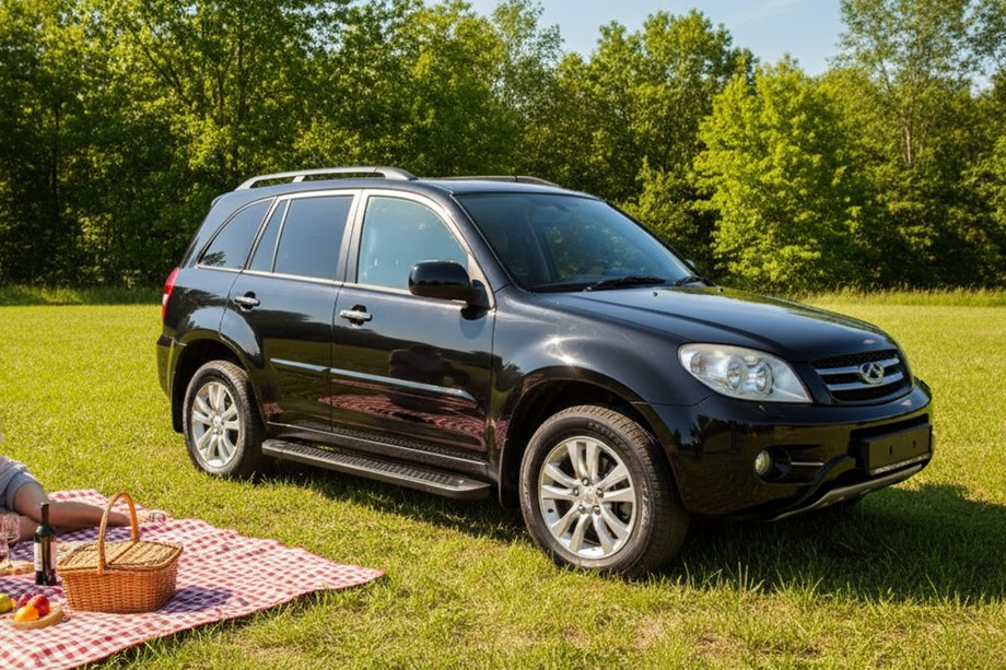 Chery Tiggo 1 2005-2016 Praguri Laterale Allmond Black (2 buc, Aluminiu) Image