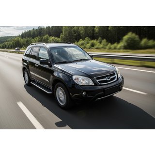 Praguri Laterale Maydos V1 (2 buc, Aluminiu si Otel Inoxidabil) Chery Tiggo 1 2005-2016 foto 1