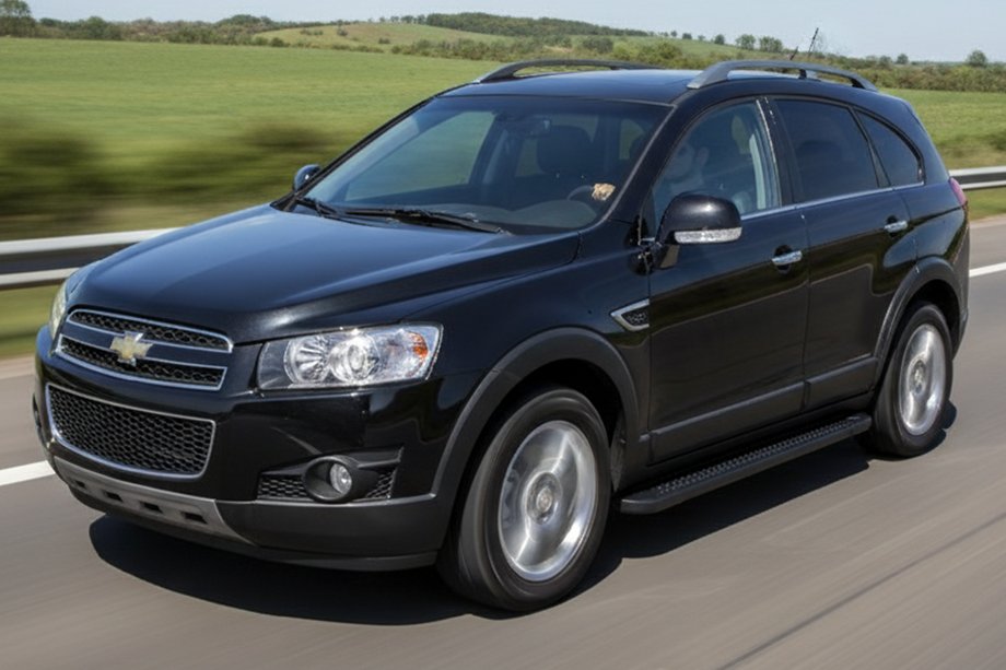 Chevrolet Captiva 2006-2019 Praguri Laterale Allmond Black (2 buc, Aluminiu) Image