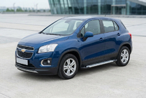 Chevrolet Trax 2012-2023 Praguri laterale Allmond Grey (2 buc, aluminiu) foto 2