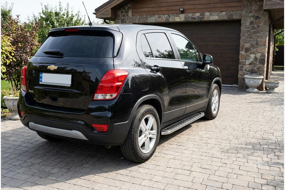 Chevrolet Trax 2012-2023 Praguri Laterale Maydos V1 (2 buc, Aluminiu si Otel Inoxidabil) Image