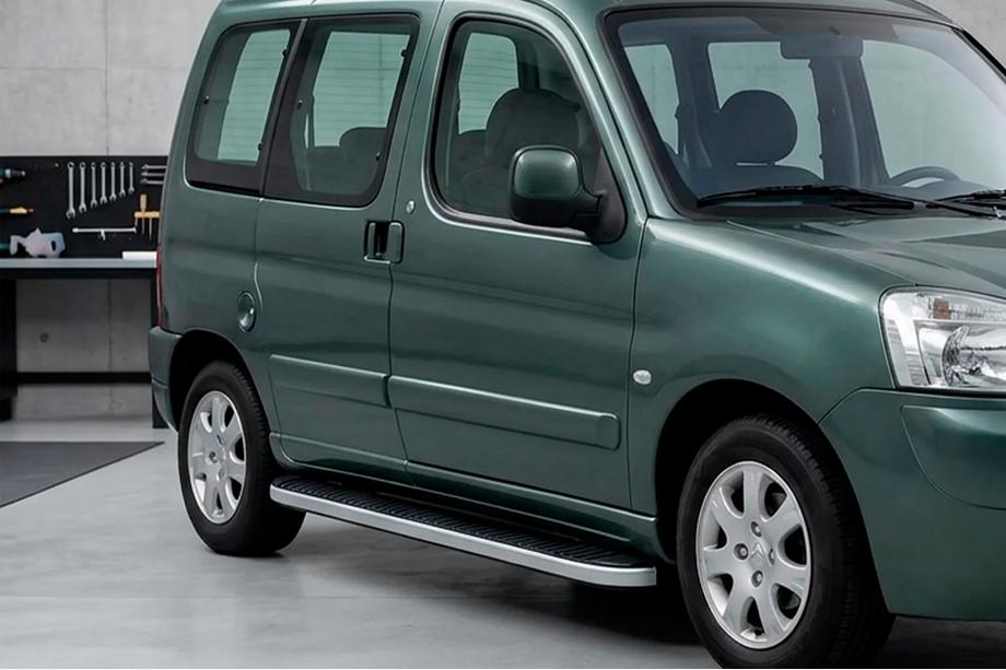 Peugeot Partner 1996-2008 Praguri Laterale Tayga Grey (2 buc, Aluminiu) Image