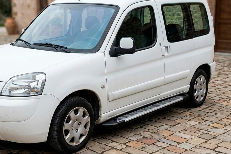 Peugeot Partner 1996-2008 Praguri Laterale Line (2 buc, Aluminiu) Image