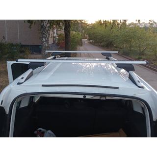 Bare transversale portbagaj pentru bare longitudinale standard cu cheie Wizard V1 (2 buc) foto 3
