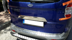 Ford Courier 2014-2023 Ornament cromat deasupra placutei de inmatriculare (inox) foto 1