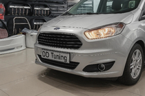 Ford Courier 2014-2023 Capace pentru proiectoare ceata (2014-2018, 2 buc, inox) foto 1