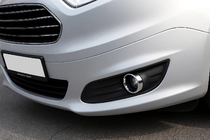 Ford Courier 2014-2023 Capace pentru proiectoare ceata (2014-2018, 2 buc, inox) foto 2