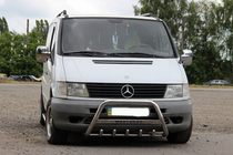 Mercedes Vito W638 1996-2003 Bullbar WT003/4 (Inox) fara inscriptie, 51mm foto 4