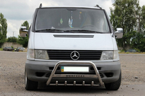 Mercedes Vito W638 1996-2003 Bullbar WT003/4 (Inox) fara inscriptie, 51mm foto 3