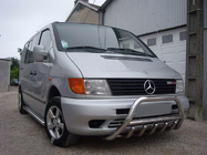 Mercedes Vito W638 1996-2003 Bullbar WT003/4 (Inox) fara inscriptie, 51mm foto 6
