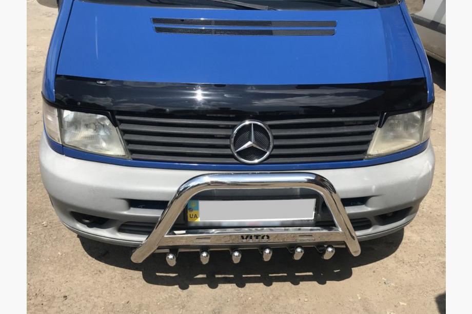 Mercedes Vito W638 1996-2003 Bullbar WT003/4 (Inox) fara inscriptie, 51mm Image