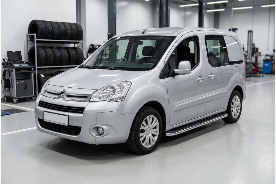Citroen Berlingo 2008-2018 Praguri Laterale Maydos V1 (2 buc, Aluminiu si Otel Inoxidabil) Image