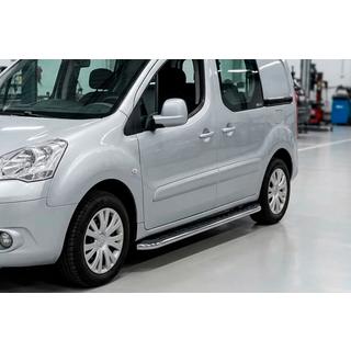 Praguri Laterale Maydos V1 (2 buc, Aluminiu si Otel Inoxidabil) Peugeot Partner Tepee 2008-2018 foto 1