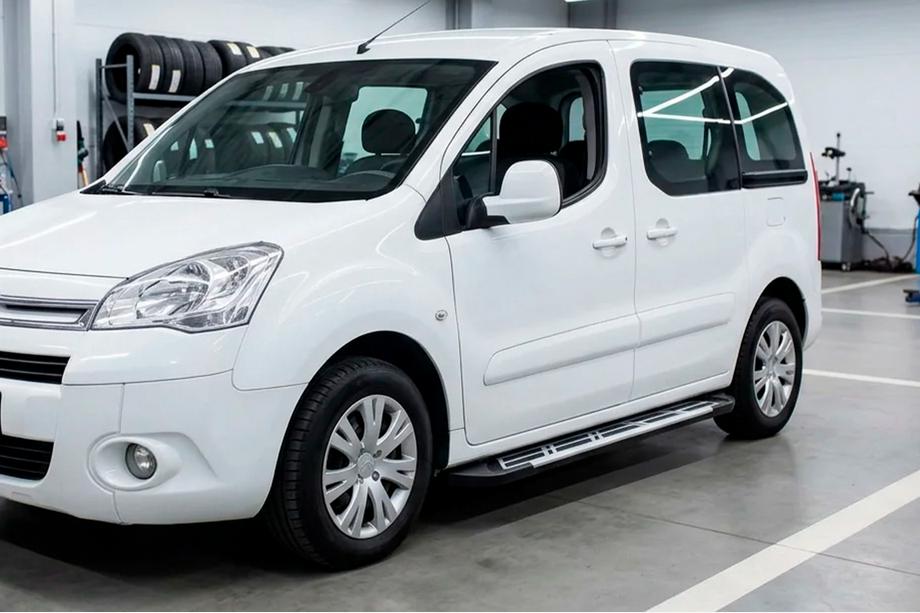 Peugeot Partner Tepee 2008-2018 Praguri Laterale Sunrise (2 buc, Aluminiu) Image