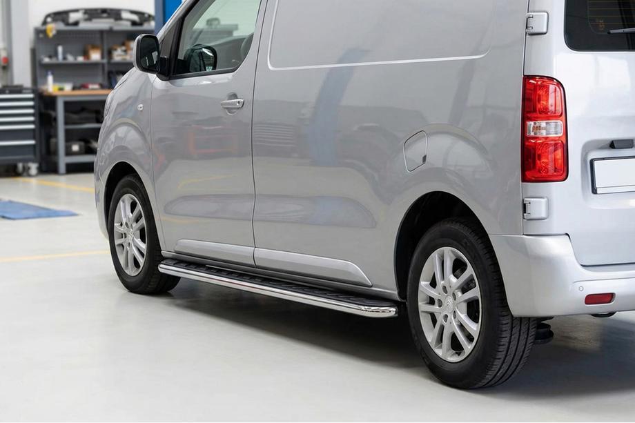 Citroen Jumpy 2007–2017 Praguri Laterale Maydos V1 (2 buc, Aluminiu si Otel Inoxidabil) Image