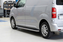 Peugeot Expert 2007-2016 Praguri Laterale Maydos V1 (2 buc, Aluminiu si Otel Inoxidabil) foto 1
