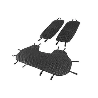 Huse pentru scaune spate ECO (Set, Negru cu cusatura neagra) foto 2