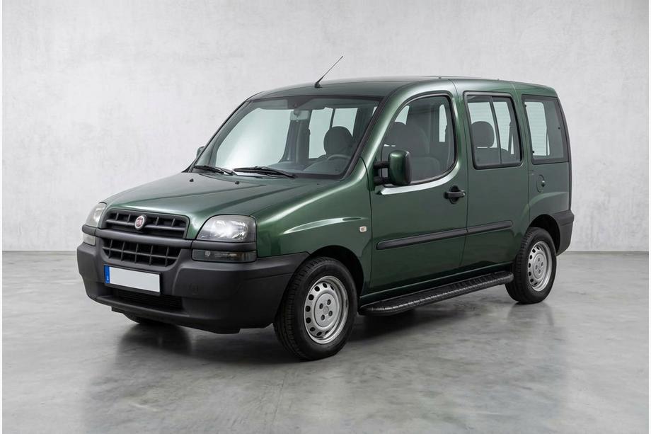 Fiat Doblo I 2001-2005 Praguri Laterale Bosphorus Black (2 buc, Aluminiu) Image