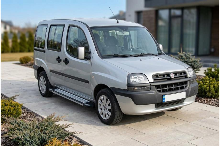 Fiat Doblo I 2001-2005 Praguri Laterale Rainbow (2 buc, Aluminiu) Image