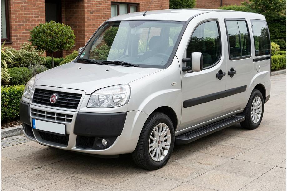 Fiat Doblo I 2005-2010 Praguri Laterale Allmond Black (2 buc, Aluminiu) Image