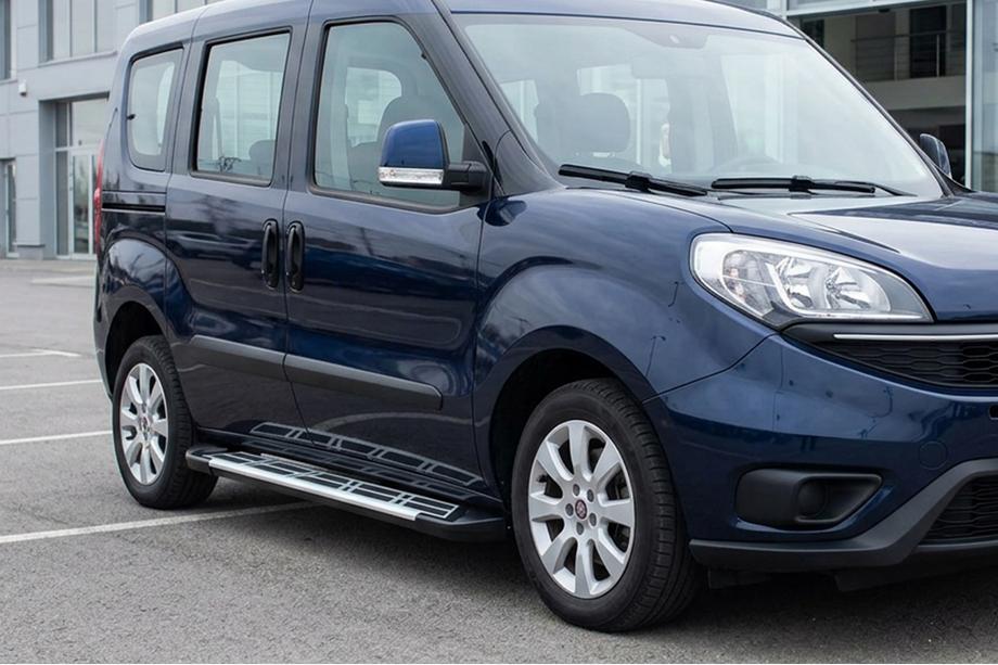 Fiat Doblo II 2010-2022 Praguri Laterale Sunrise (2 buc, Aluminiu) Image