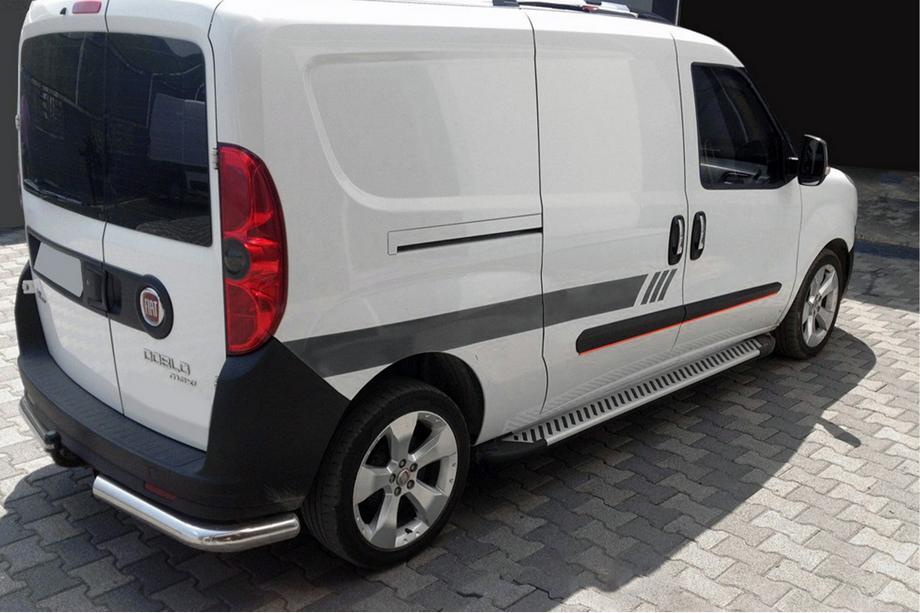 Fiat Doblo II 2010-2022 Praguri Laterale Line (2 buc, Aluminiu) Image